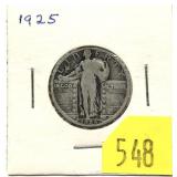 1925 Standing Liberty quarter
