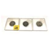 x3- War nickels, 35% silver, -x3 nickels, Sold by