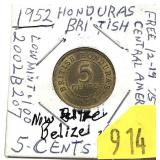 1952 Honduras 5-cents