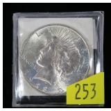 1923 Peace dollar, BU