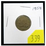 1858 Flying Eagle cent