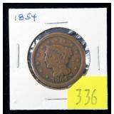 1854 U.S. large cent