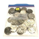 x51- Eisenhower dollars, mixed dates, -x51