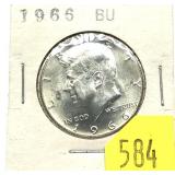 1966 Kennedy half dollar