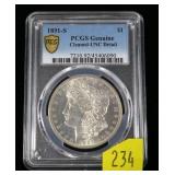 1891-S Morgan dollar, NGC slab certified