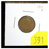 1911-D Lincoln cent