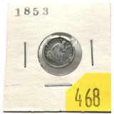 1853 half dime