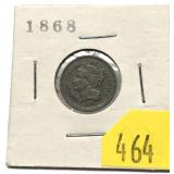 1868 3-cent nickel