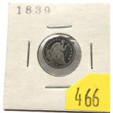 1839 half dime