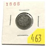 1868 3-cent nickel