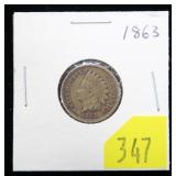 1863 Indian Head cent