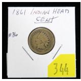1861 Indian Head cent