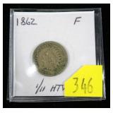 1862 Indian Head cent