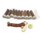 x10- Rolls of circulated cents: 1980