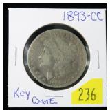 1893-CC Morgan dollar