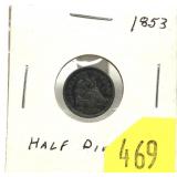 1853 half dime