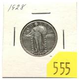 1928 Standing Liberty quarter
