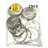 x12- Half dollars, 40% silver, -x12 half dollars,