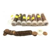 x8- Rolls of Lincoln cents: 1969-1985 -x8 rolls -