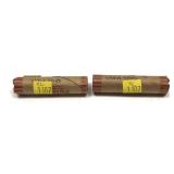 x2- Rolls of wheat cents-x2 rolls -Sold by the