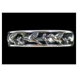 Sterling silver hummingbirds band ring, new,