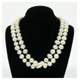 28" Freshwater pearl necklace with sterling