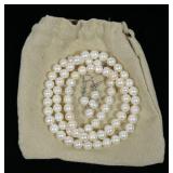 Freshwater pearl set with sterling: 17" necklace,