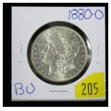 1880-O Morgan dollar, BU