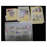 Lot, Sports related foreign stamps & panels: