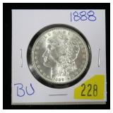 1888 Morgan dollar, BU