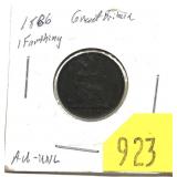 1886 British farthing