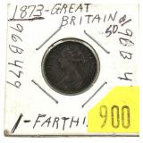 1873 British farthing