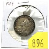 1914 Canadian 25-cents