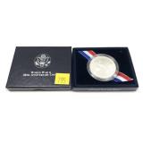 1995 WW2 commemorative silver dollar, Unc.