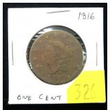 1816 U.S. large cent