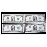 x4- $2 Federal Reserve star notes series of