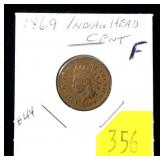 1869 Indian Head cent