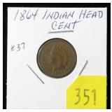 1864 Indian Head cent