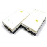 Lot, empty coin storage containers, 2 pcs.