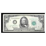 $50 Federal Reserve star note series of 1950D