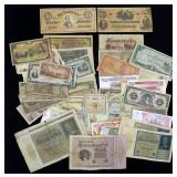 Lot, world bank notes, 72 pcs.