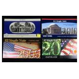 x4- $2 Federal Reserve notes, Unc. -x4 notes -