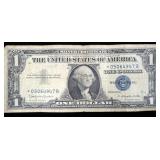 $1 silver certificate, star note, series of 1957