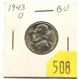 1943-D Jefferson nickel, 35% silver