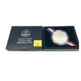1991 Korean War commemorative silver dollar,