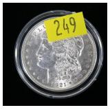 1921 Morgan dollar, BU