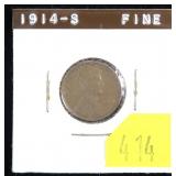 1914-S Lincoln cent