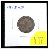 1915-D Lincoln cent