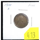 1914-S Lincoln cent