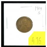 1914-S Lincoln cent